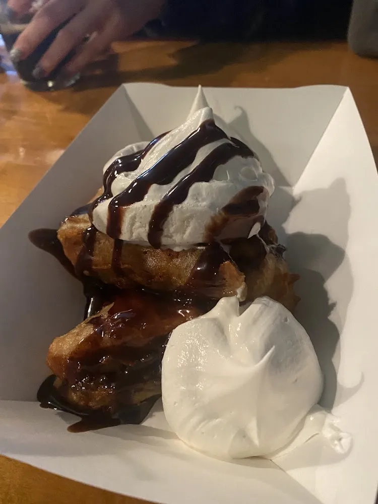 Beer Battered Krispy Kreme Doughnut Sundae